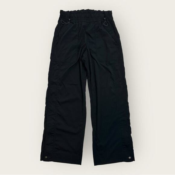 EUC | Athleta | Ankle Zip Sweatpants | Black | Size 8 Petite - Picture 1 of 15